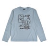 マーブルシュッド (marble SUD) frame flower L/S Tシャツ 刺繍長袖Tシャツ ロンT 01FF020225 57.SAX