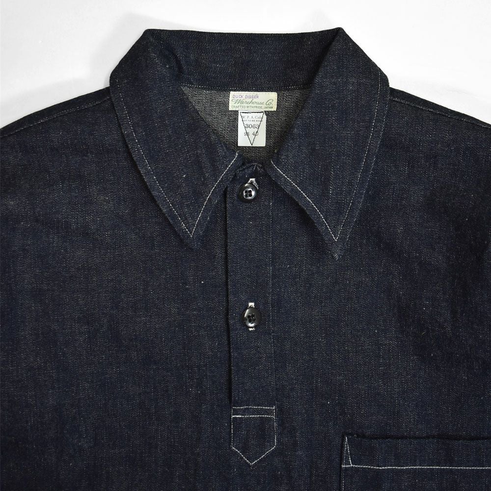 ウエアハウス (WAREHOUSE) Lot 3063 1930'S WPA ONE POCKET PULLOVER SHIRTS インディゴデニム プルオーバーデニムシャツ