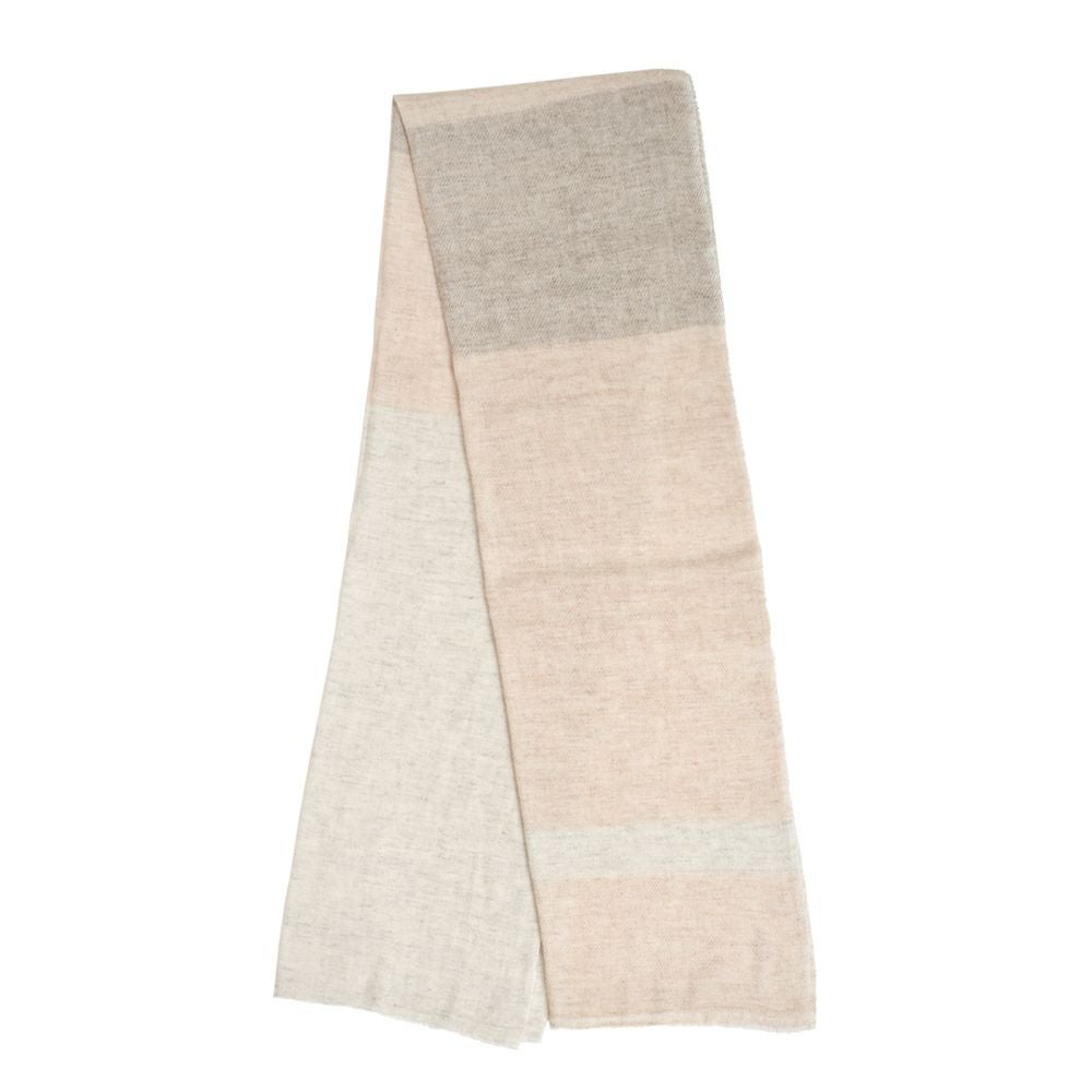 ケレン (KELEN) -TITI- COLOR BLOCK DESIGN STOLE マフラー ストール LKL25FAC2034 PINKBEIGE
