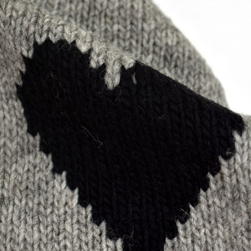 ポンデシャロン (PONT DE CHALONS) ハートパッチ無地ニットプルオーバー ペルーニット セーター 22550112