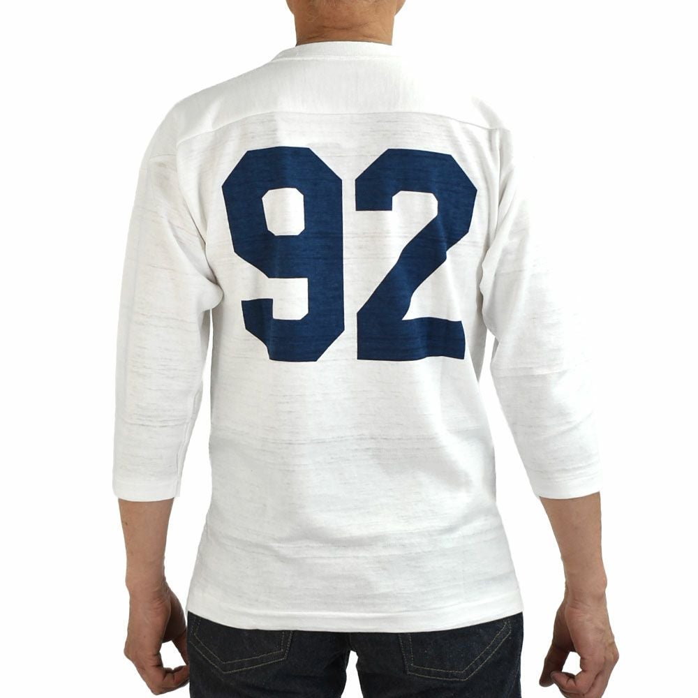 ウエアハウス (WAREHOUSE) Lot 4063 7分袖フットボールT NAVY 92
