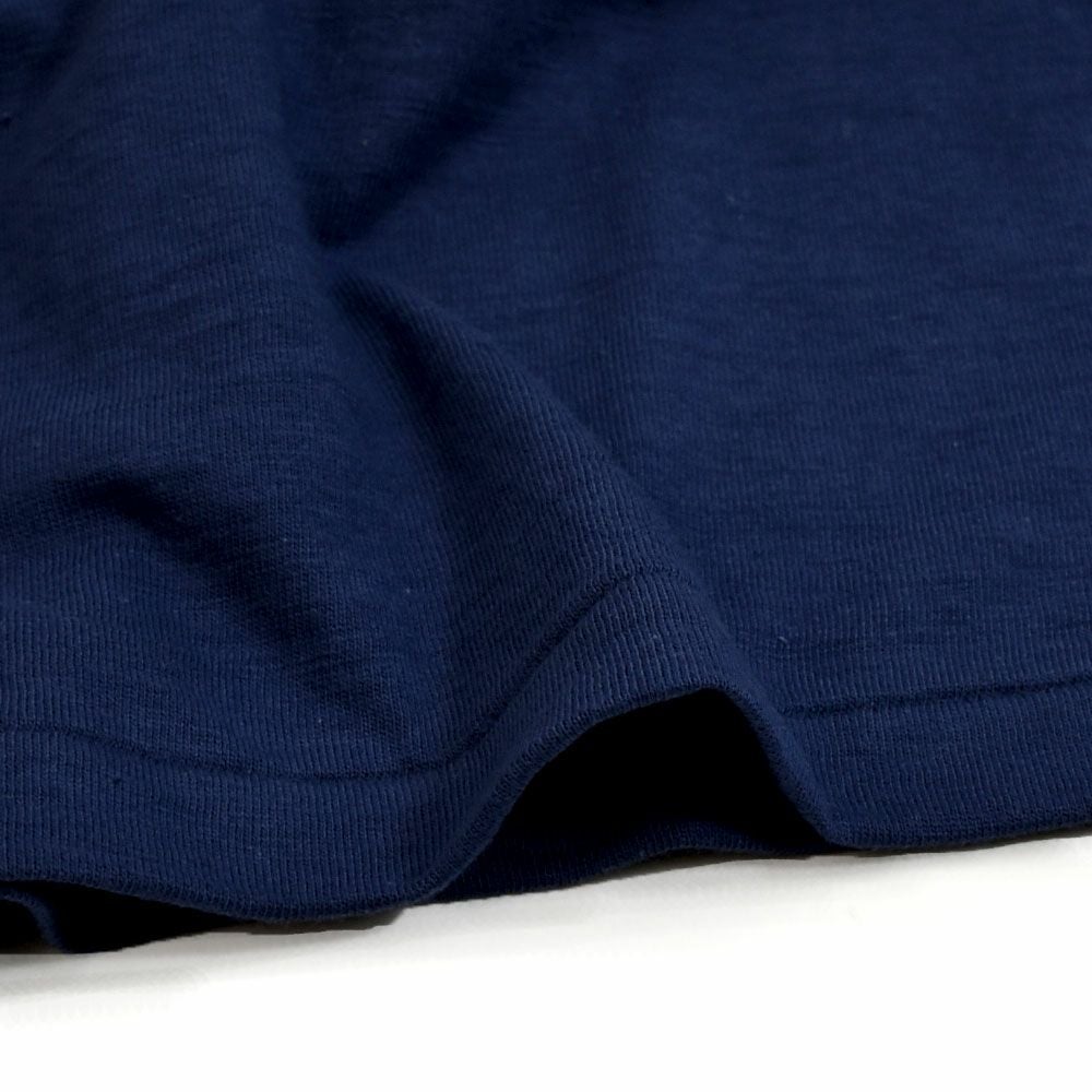 ウエアハウス (WAREHOUSE) Lot 4063 7分袖フットボールT NAVY 92 プリントTシャツ ロンT