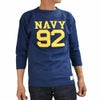 ウエアハウス (WAREHOUSE) Lot 4063 7分袖フットボールT NAVY 92 プリントTシャツ ロンT ネイビー