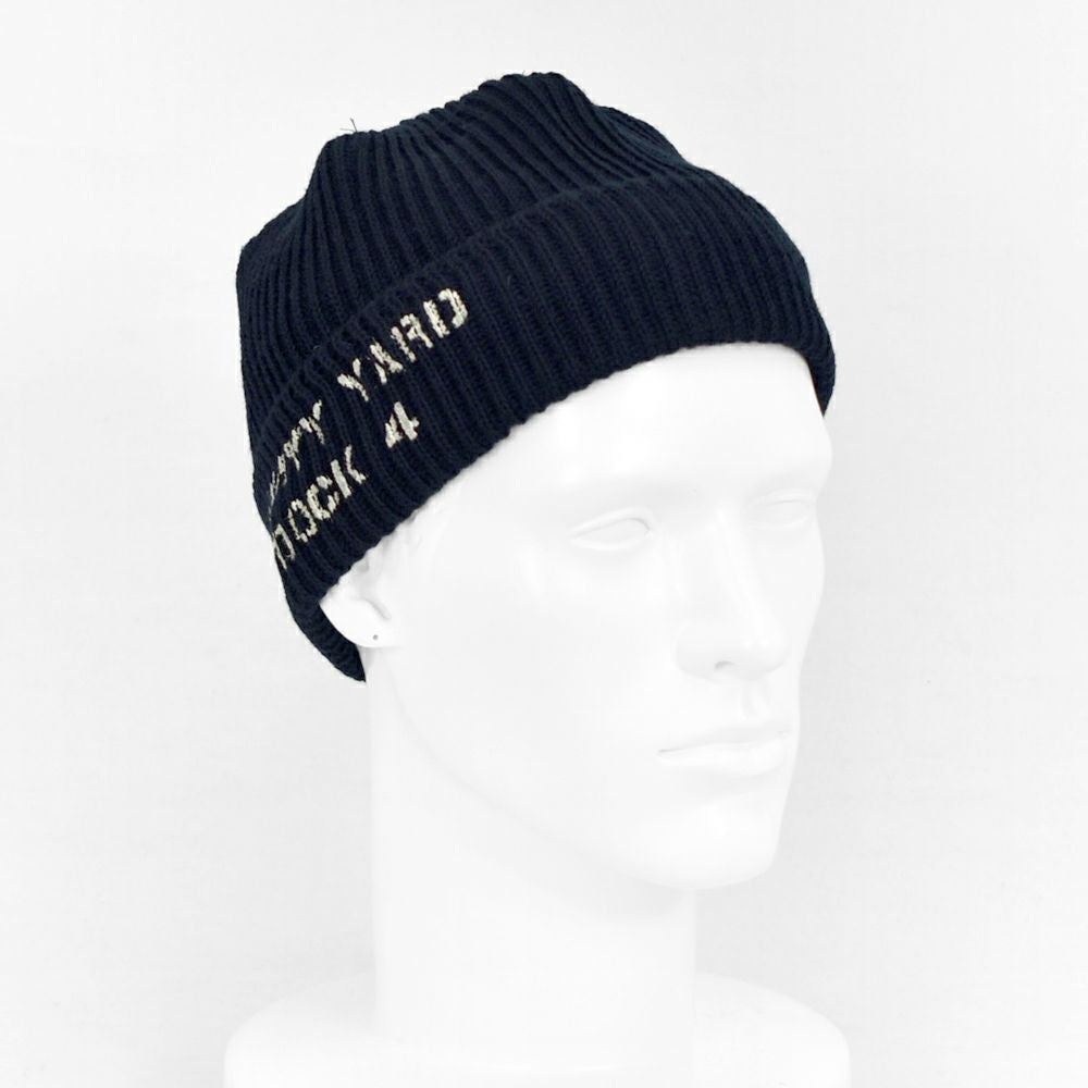 フリーホイーラーズ(FREEWHEELERS)-BKLYN NAVY YARD DRYDOCK #4- U.S. NAVY WATCH CAP U.S.NAVY UTILITY CLOTHING NAVY ニット帽 ニットキャップ ミリタリーワッチキャップ 2537003