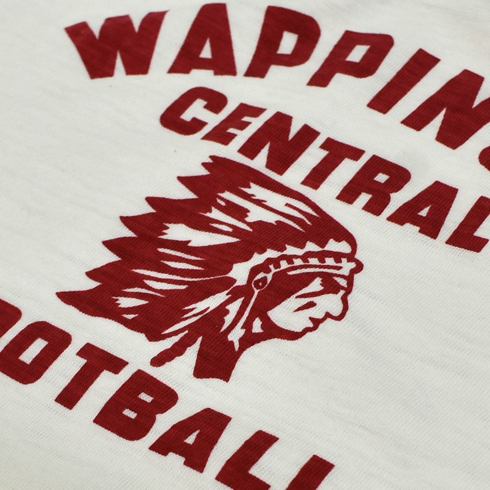 ウエアハウス (WAREHOUSE) Lot 4063 7分袖フットボールT WAPPINGER プリントTシャツ ロンT