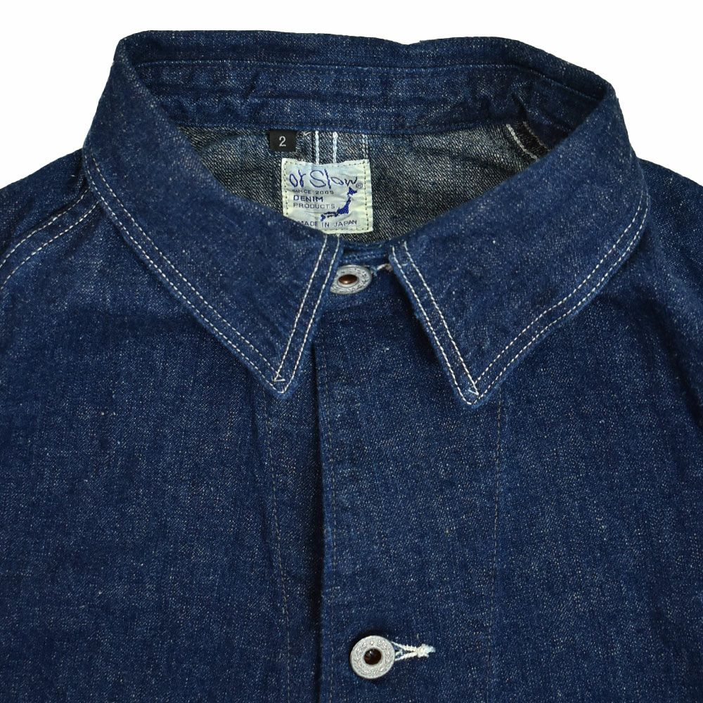 orSlow 1940 デニムカバーオール 日本製 インディゴ ワーク 2 オアスロウ (orSlow) 40'S WWⅡ DENIM DENIM COVERALL (LOOSE FIT
