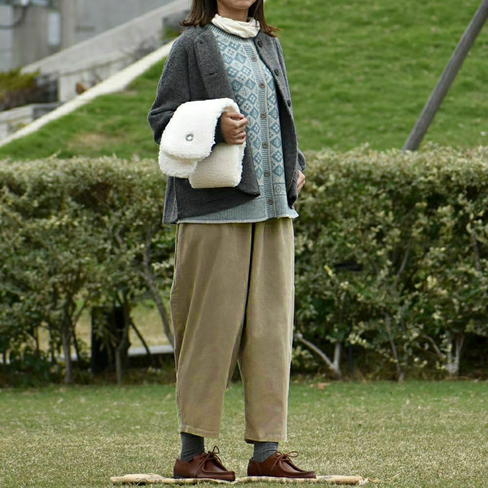 ブリスバンチ (Bliss bunch) RIB使いラグランノーカラージャケット パイルジャケット A758-456