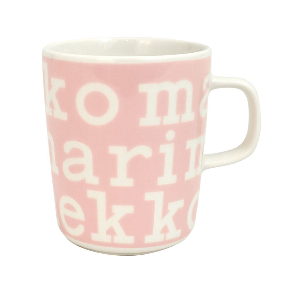 マリメッコ (marimekko) 【日本限定】Logo マグカップ 250ml 食器 ギフト 52259-4-74921 52259474921 70.ピンク×ホワイト