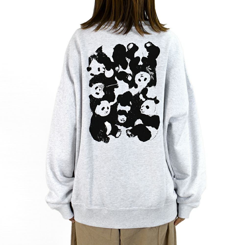マーブルシュッド (marble SUD) Panda LONG SWEAT 長袖プリントトレーナー スウェット 01FF003238