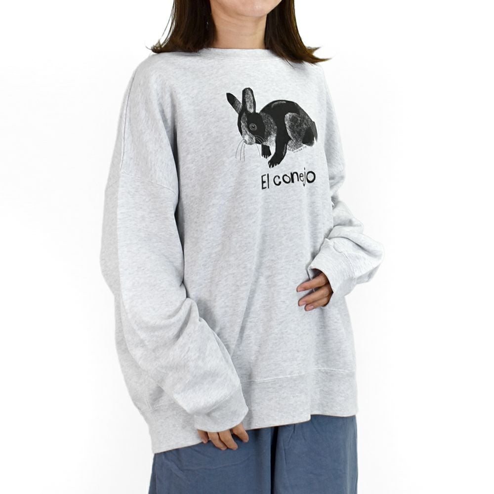 マーブルシュッド (marble SUD) Panda LONG SWEAT 長袖プリント