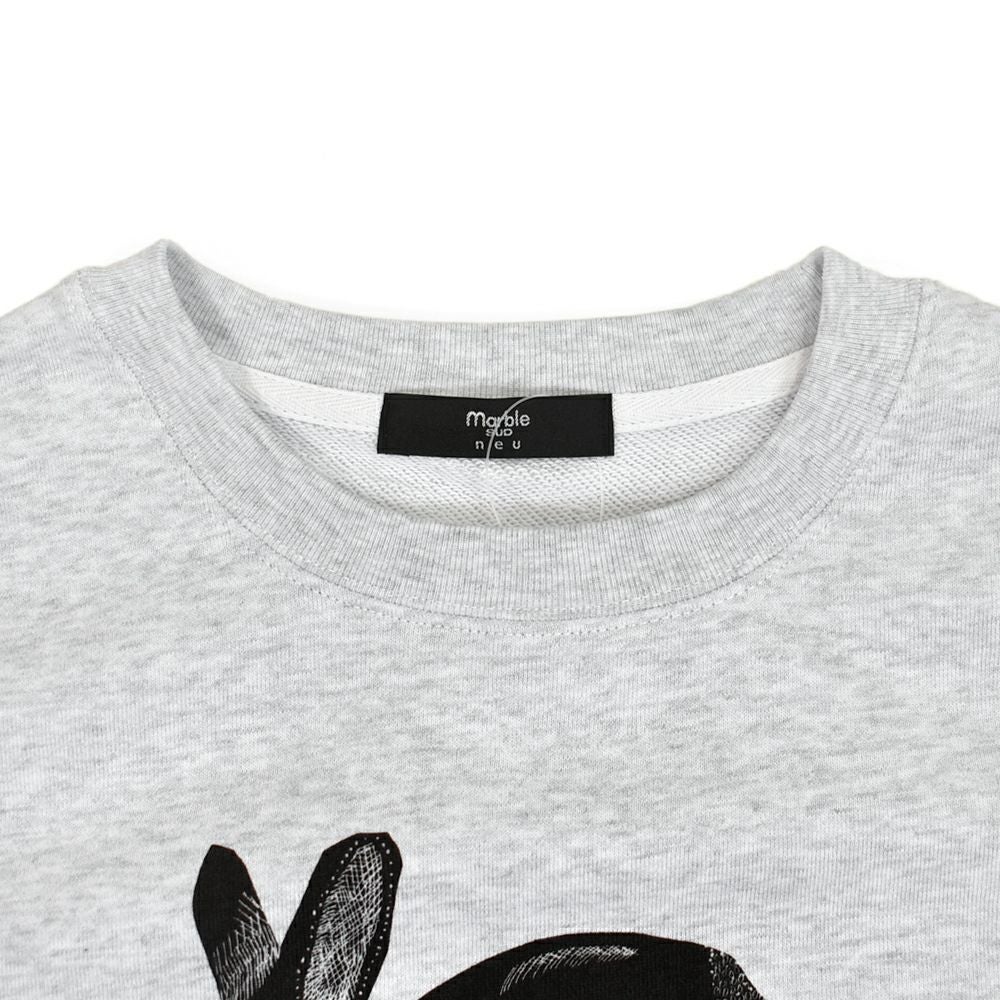 マーブルシュッド (marble SUD) Elconejo LONG SWEAT 長袖プリントトレーナー スウェット 01FF082231