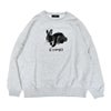 マーブルシュッド (marble SUD) Elconejo LONG SWEAT 長袖プリントトレーナー スウェット 01FF082231 07.H.GRY