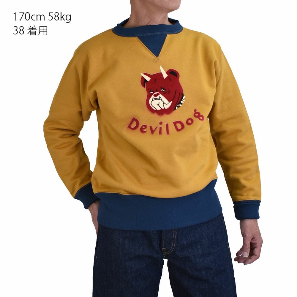 フリーホイーラーズ (FREEWHEELERS) -Devil Dog- DOUBLE V SWEAT SHIRT