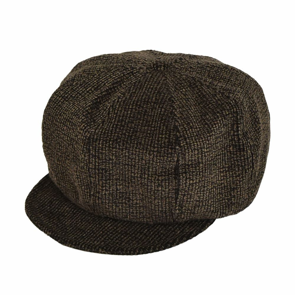 フリーホイーラーズ (FREEWHEELERS) -YELLOWSTONE- 1930s~1940s STYLE CASQUETTE Vintage Style Printed Corduroy GRAINED BROWN キャスケット ハンチング帽 帽子 2537006