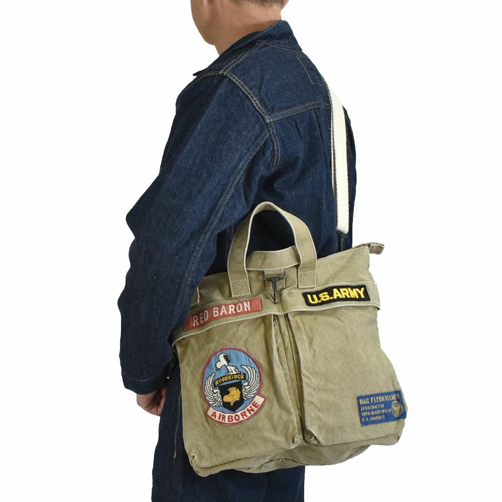 トイズマッコイ (TOYS McCOY) HELMT BAG CVS SNOOPY AIRBRN ヘルメット