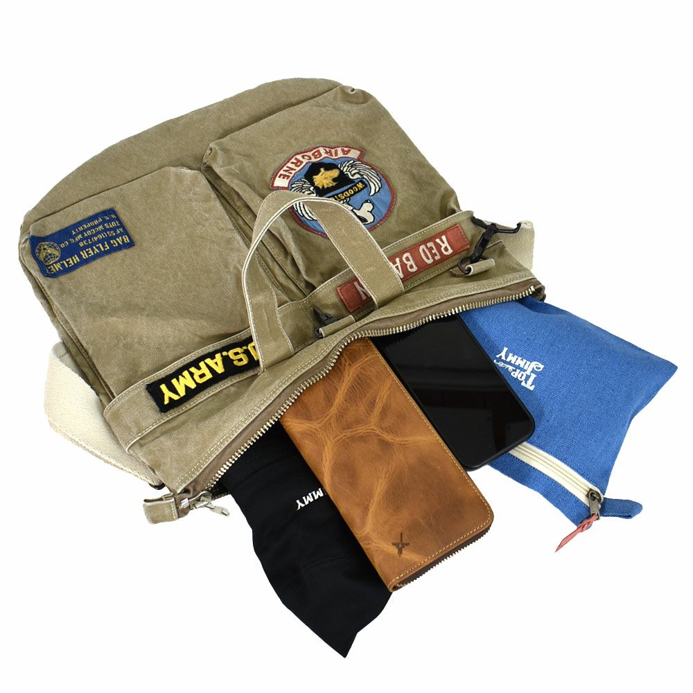 トイズマッコイ (TOYS McCOY)  HELMT BAG CVS SNOOPY AIRBRN ヘルメットバッグ キャンバスバッグ スヌーピー TMA2524