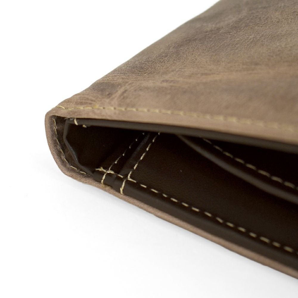 アインソフ (Ain Soph) ワクシープレス 二つ折財布 ボックス小銭入れ 革財布 レザーウォレット イタリアンレザー 日本製 DA1036-WPS