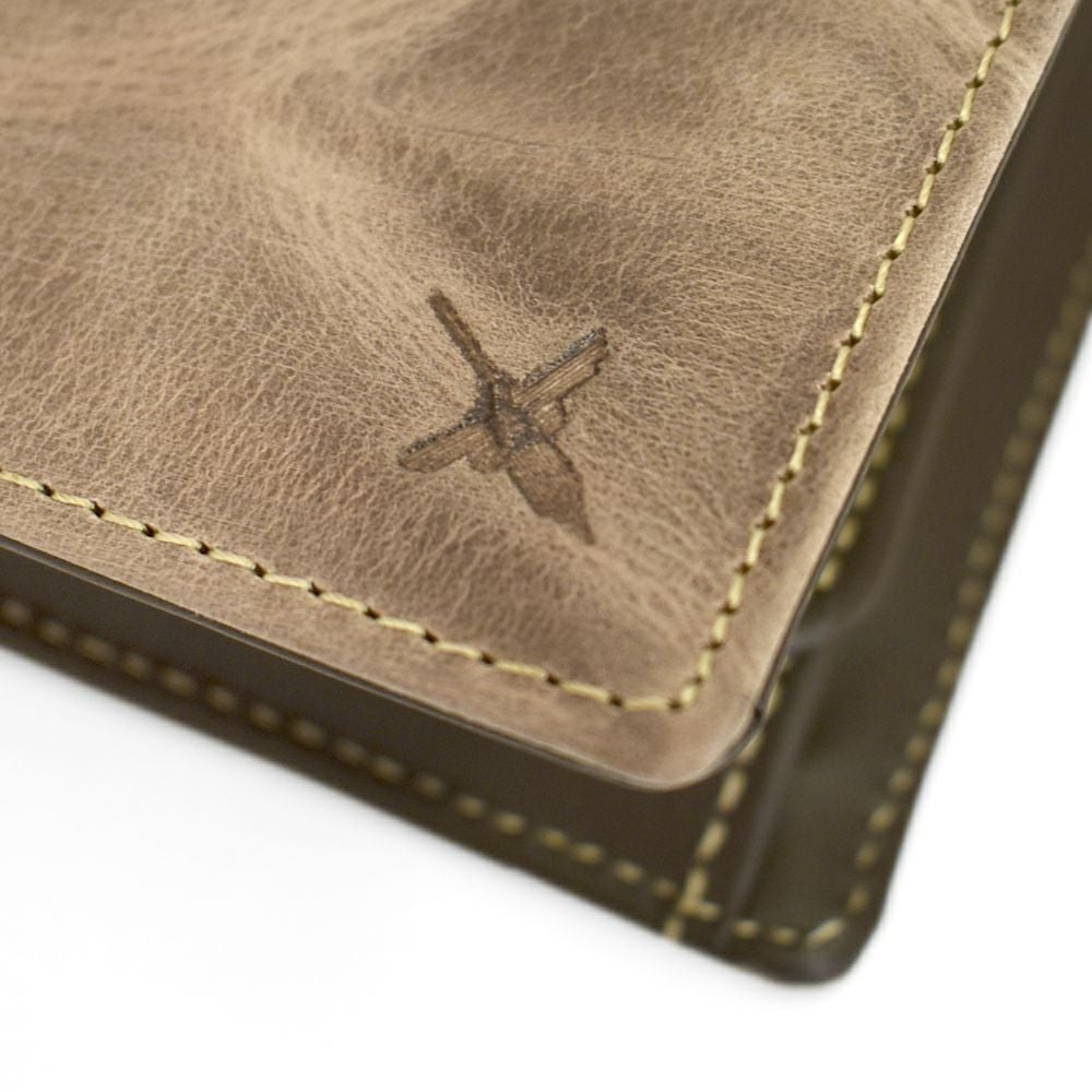 アインソフ (Ain Soph) ワクシープレス 二つ折財布 ボックス小銭入れ 革財布 レザーウォレット イタリアンレザー 日本製 DA1036-WPS