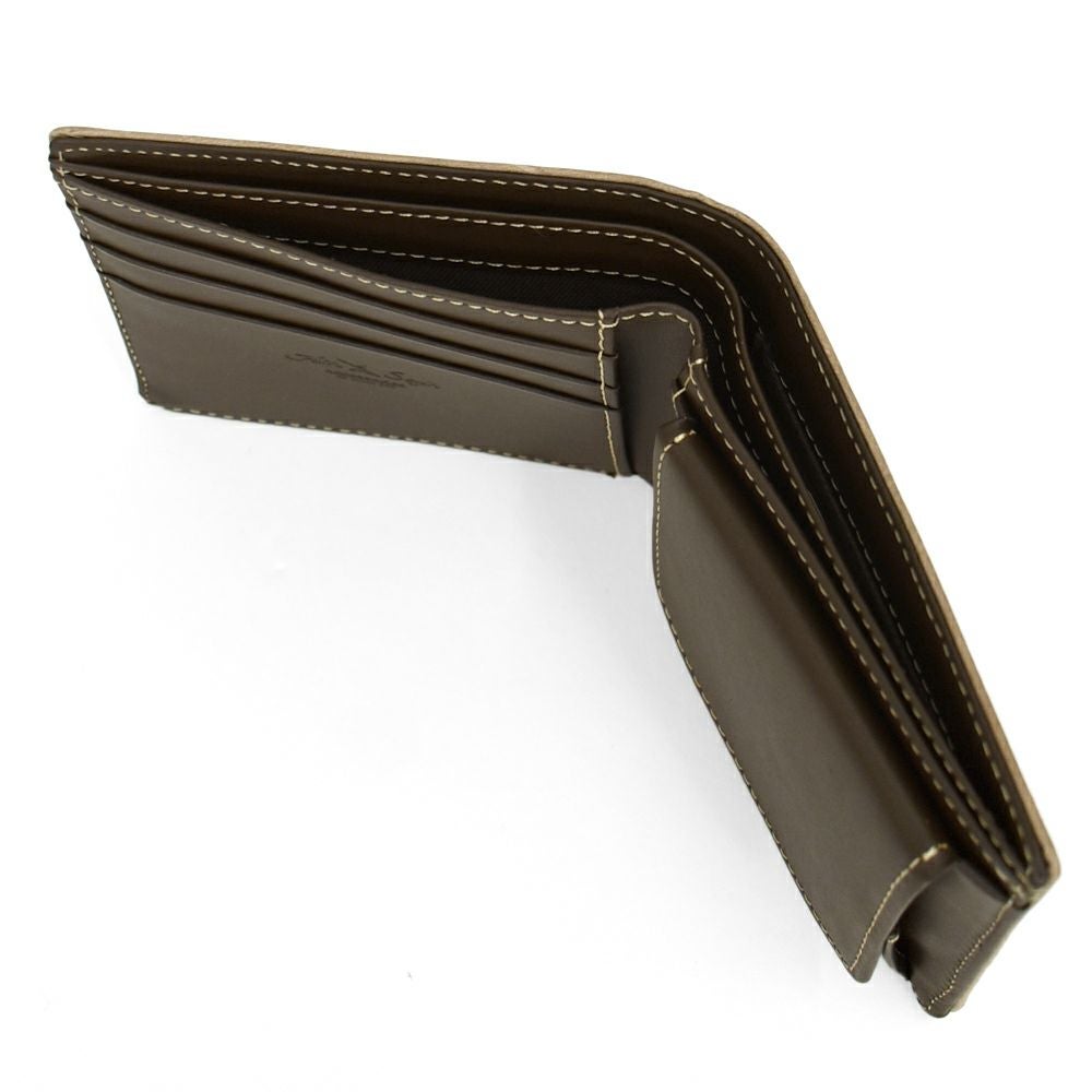 アインソフ (Ain Soph) ワクシープレス 二つ折財布 ボックス小銭入れ 革財布 レザーウォレット イタリアンレザー 日本製 DA1036-WPS