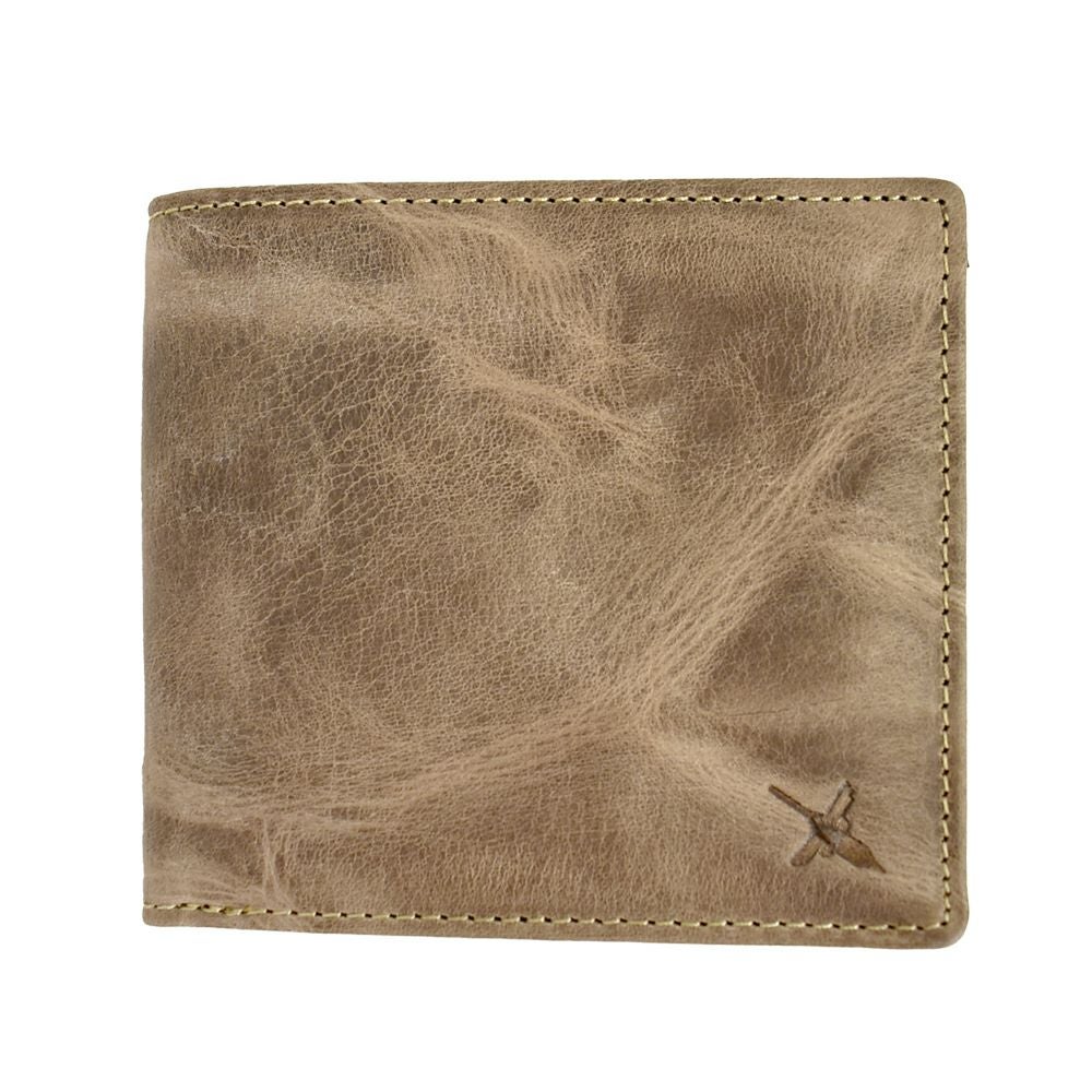 アインソフ (Ain Soph) ワクシープレス 二つ折財布 ボックス小銭入れ 革財布 レザーウォレット イタリアンレザー 日本製 DA1036-WPS 21.Beige