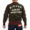 フリーホイーラーズ (FREEWHEELERS) -BIRNER LAKES MODIFIED- ATHLETIC SWEAT SHIRT LATE 1930s COMFORTABLE RIB KNIT TRIMMED SWEAT SHIRT Vintage Style Special Heavy Weight Fleece DARK OLIVE DRAB × OLD BROWN 長袖トレーナー スウェットシャツ 2534008