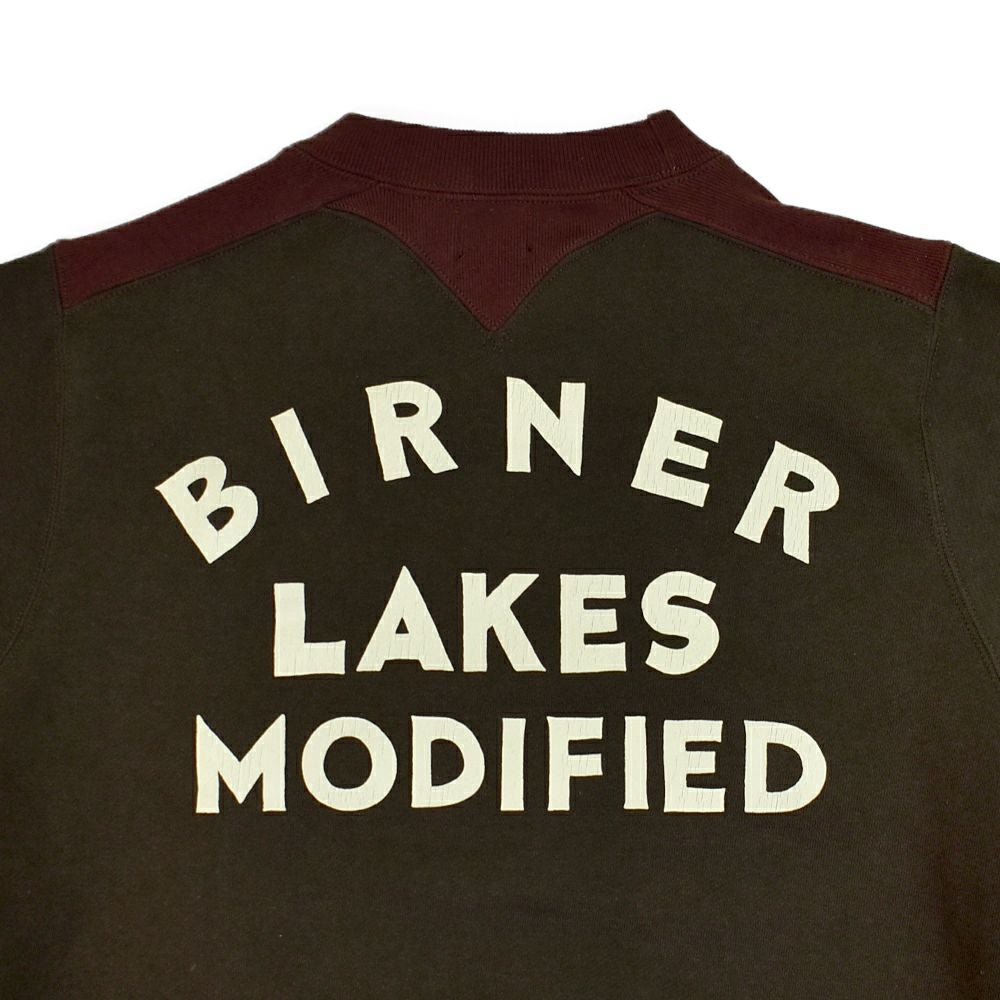 フリーホイーラーズ (FREEWHEELERS) -BIRNER LAKES MODIFIED- ATHLETIC SWEAT SHIRT LATE 1930s COMFORTABLE RIB KNIT TRIMMED SWEAT SHIRT Vintage Style Special Heavy Weight Fleece DARK OLIVE DRAB × OLD BROWN 長袖トレーナー スウェットシャツ 2534008