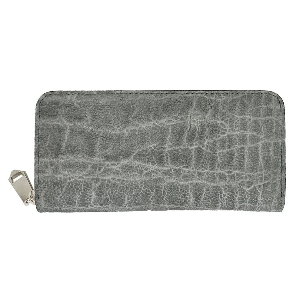 ズー (ZOO) 象の鼻 財布 長財布 ロングウォレット ラウンドジップ エレファントレザー ZLW-092 グレー