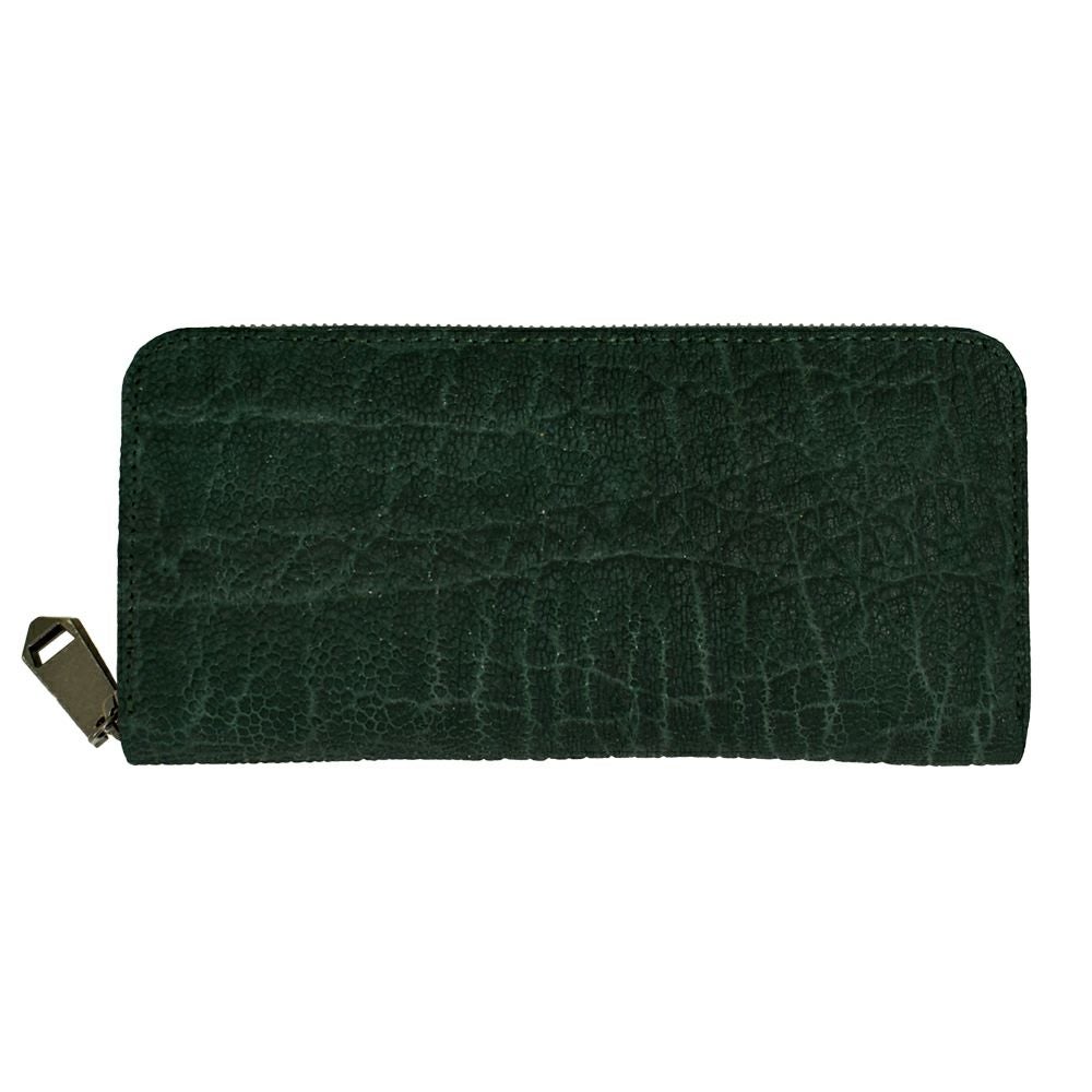 ズー (ZOO) 象の鼻 財布 長財布 ロングウォレット ラウンドジップ エレファントレザー ZLW-092 グリーン