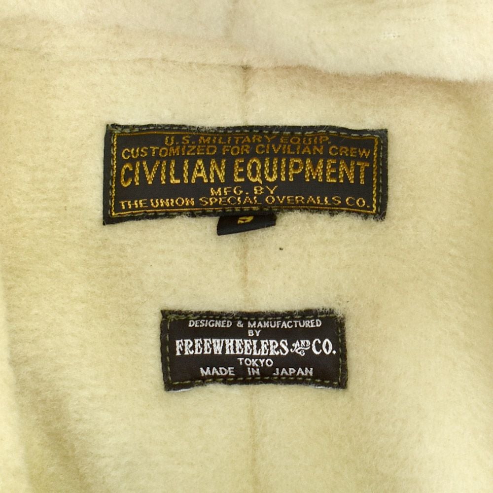 フリーホイーラーズ (FREEWHEELERS) - M-1949 - COAT AIR CREW HEAVY ATTACHED HOOD 1940~1950s CIVILIAN MILITARY STYLE CLOTHING Original Nylon 66 Twill KHAKI OLIVE ミリタリージャケット アウター コート 2531007