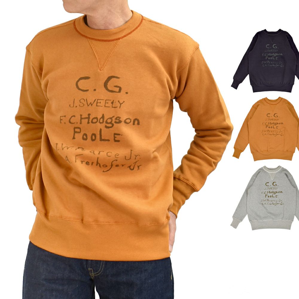 ウエアハウス (WAREHOUSE) Lot 403 C.G. 長袖プリントトレーナー スウェットシャツ