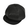 フリーホイーラーズ (FREEWHEELERS) -JAM BUSTER- 1910s~1920s STYLE CASQUETTE Adjustable Belt Inside Vintage Style Leather BLACK レザーキャスケット 帽子 2537004