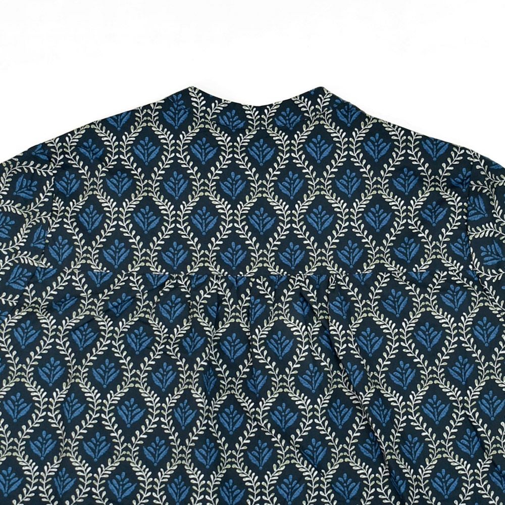 ソソット (sosotto) ツタ柄細ピンタックウエストドロストOP 前開きノーカラーワンピース 42572218