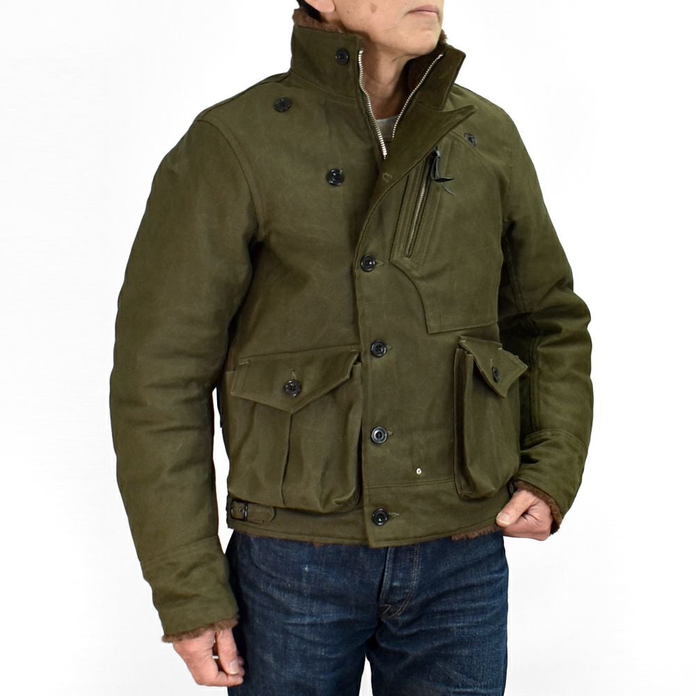 フリーホイーラーズ (FREEWHEELERS) -WINTER AVIATORS' JACKET- EARLY 1930s AVIATION CLOTHING LEATHER TOGS AVIATION CLOTHING LABEL アヴィエイターズジャケット アビエイターズジャケット コットンジャケット 内側ボアジャケット ミリタリージャケット 2531005