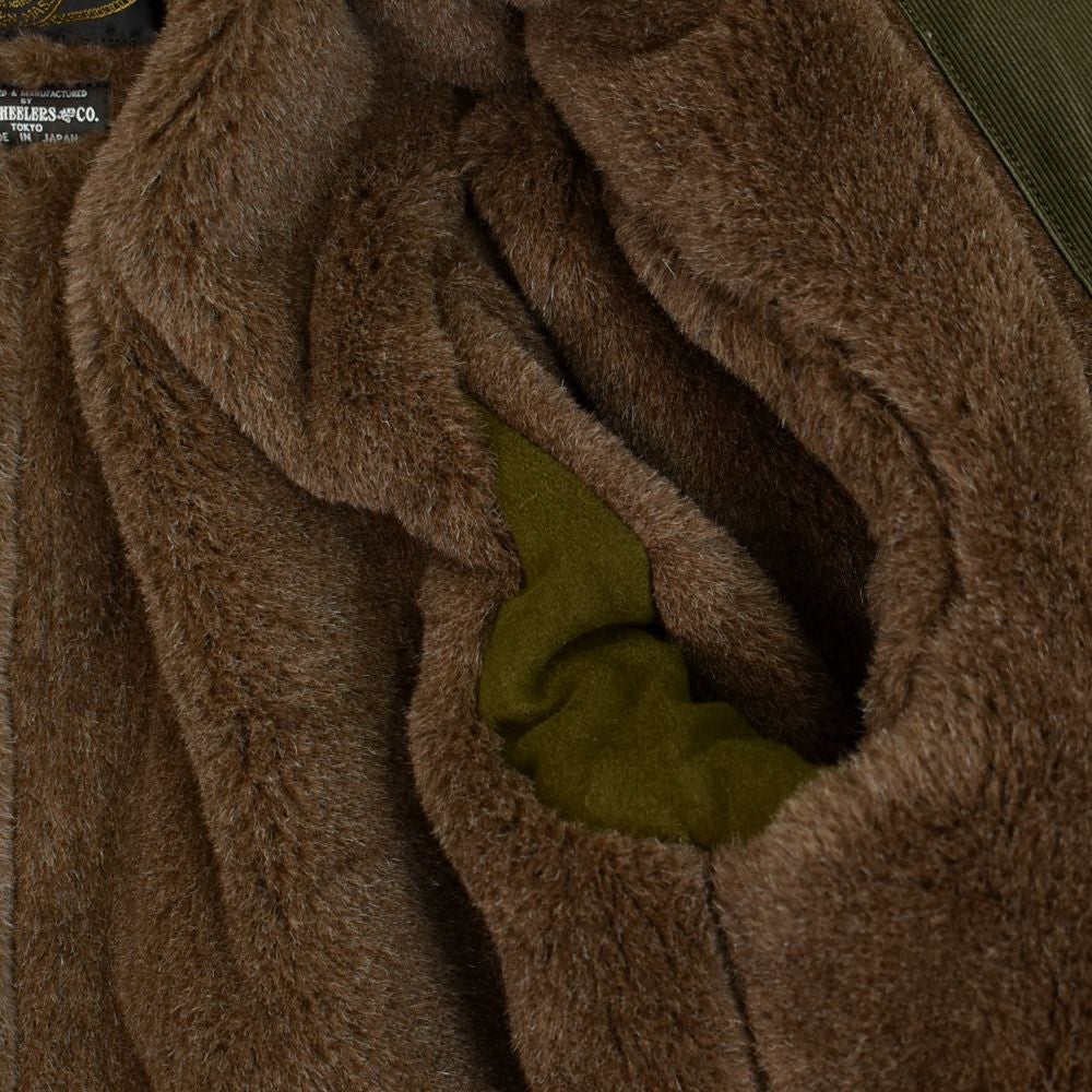 フリーホイーラーズ (FREEWHEELERS) -WINTER AVIATORS' JACKET- EARLY 1930s AVIATION CLOTHING LEATHER TOGS AVIATION CLOTHING LABEL アヴィエイターズジャケット アビエイターズジャケット コットンジャケット 内側ボアジャケット ミリタリージャケット 2531005