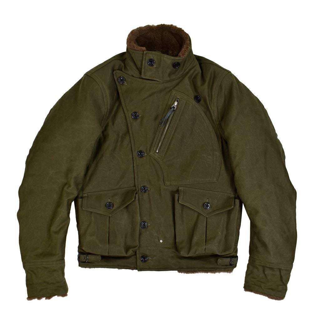 フリーホイーラーズ (FREEWHEELERS) -WINTER AVIATORS' JACKET- EARLY 1930s AVIATION CLOTHING LEATHER TOGS AVIATION CLOTHING LABEL アヴィエイターズジャケット アビエイターズジャケット コットンジャケット 内側ボアジャケット ミリタリージャケット 2531005 DARK KHAKI GREEN