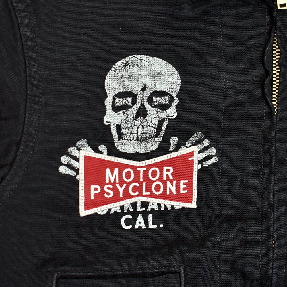 フリーホイーラーズ (FREEWHEELERS) -RISING FROM HELL- GARAGE WORKER JACKET 1950s STYLE WORK CLOTHING Vintage Style Yarn-Dyed 11oz Canvas YARN-DYED RUDE BLACK モーターサイクルジャッケット ワークジャケット アウター 2531019