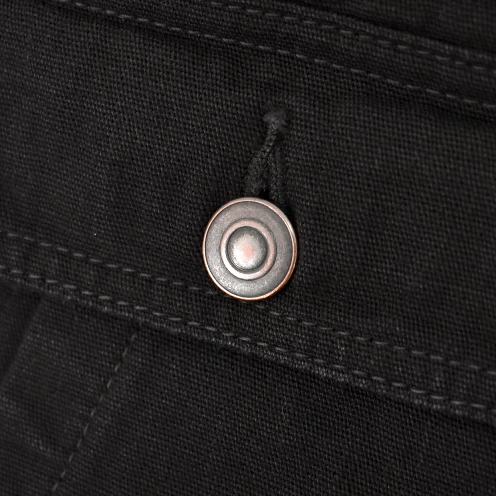 フリーホイーラーズ (FREEWHEELERS) -RISING FROM HELL- GARAGE WORKER JACKET 1950s STYLE WORK CLOTHING Vintage Style Yarn-Dyed 11oz Canvas YARN-DYED RUDE BLACK モーターサイクルジャッケット ワークジャケット アウター 2531019