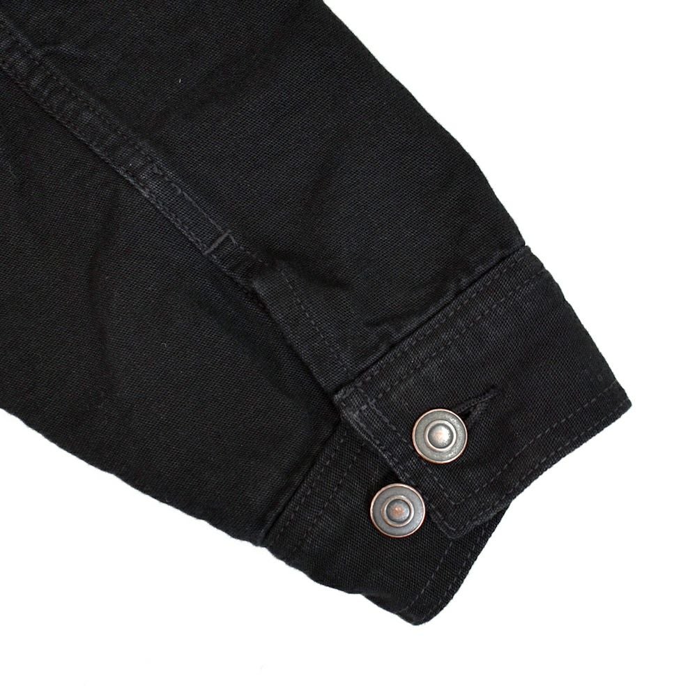 フリーホイーラーズ (FREEWHEELERS) -RISING FROM HELL- GARAGE WORKER JACKET 1950s STYLE WORK CLOTHING Vintage Style Yarn-Dyed 11oz Canvas YARN-DYED RUDE BLACK モーターサイクルジャッケット ワークジャケット アウター 2531019