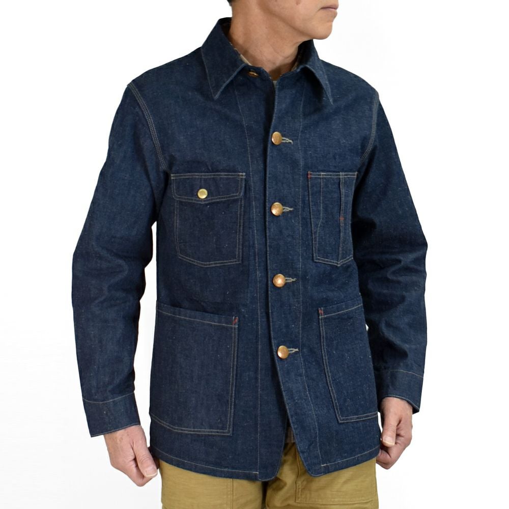 デラックスウエア (DELUXEWARE) 40S DENIM COVERALL カバーオール デニムジャケット 111XX