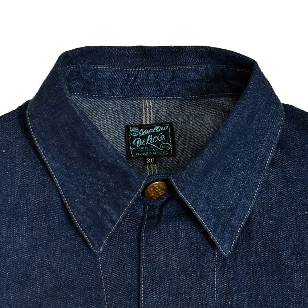 デラックスウエア (DELUXEWARE) 40S DENIM COVERALL カバーオール デニムジャケット 111XX