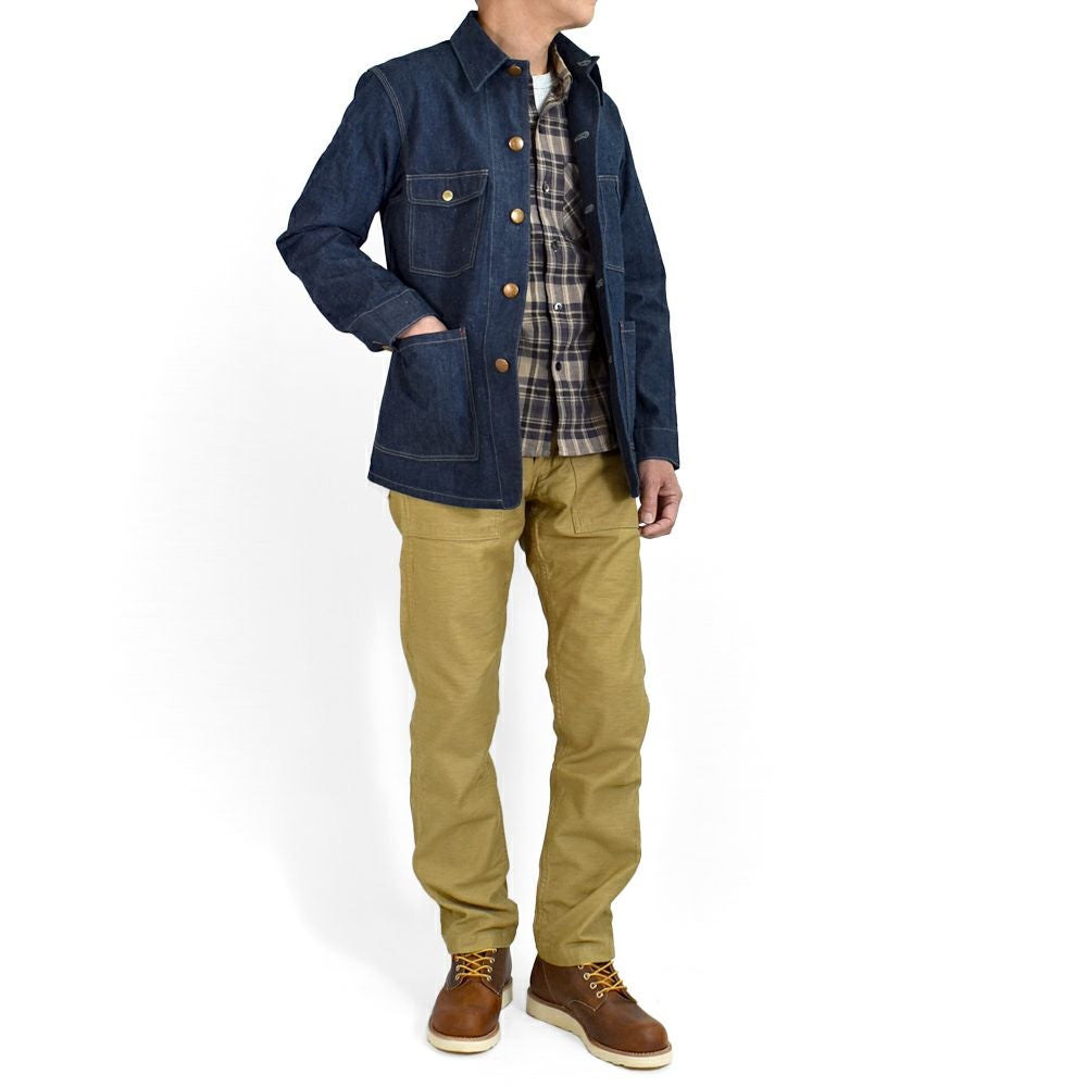 デラックスウエア (DELUXEWARE) 40S DENIM COVERALL カバーオール デニムジャケット 111XX