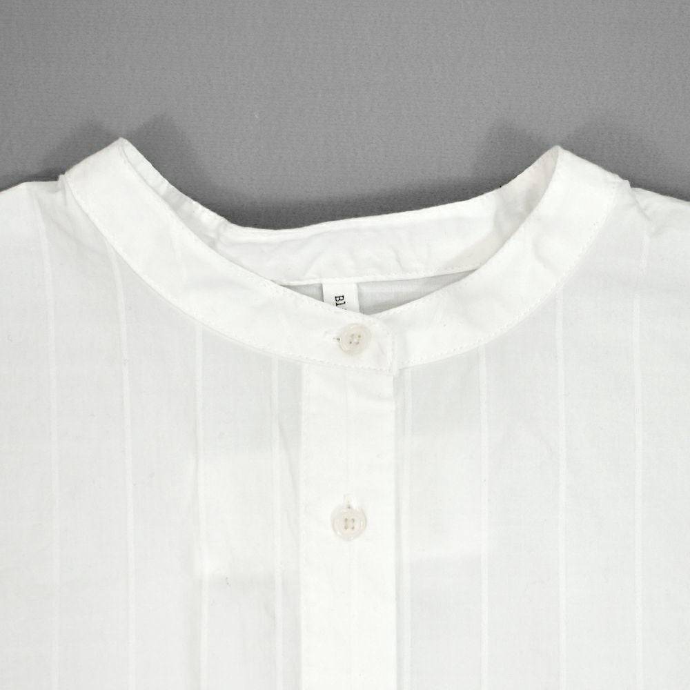 ブリスバンチ (Bliss bunch) FB差BACKギャザーシャツ 長袖ギャザーシャツ ストライプシャツ 後ろ長め K761-245