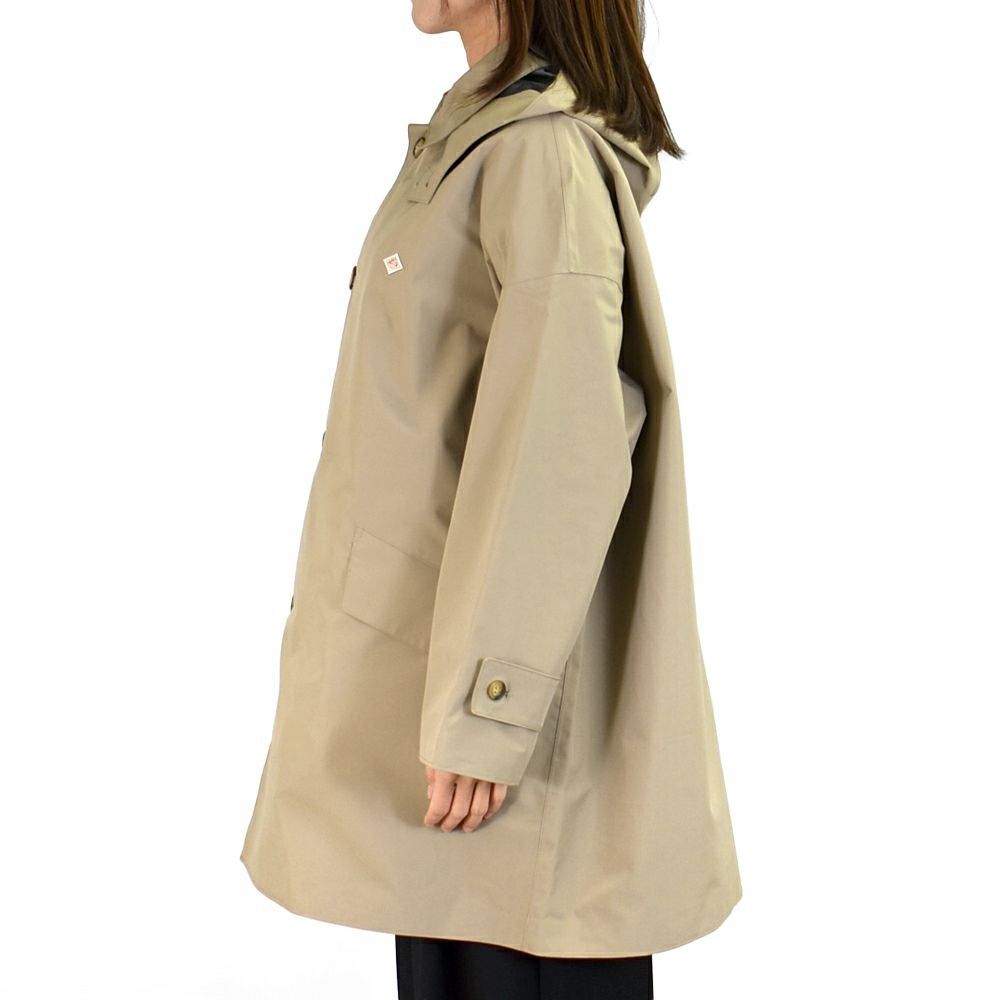 ダントン (DANTON) Women's 3-Layer Cloth Hooded Balmacaan Coat