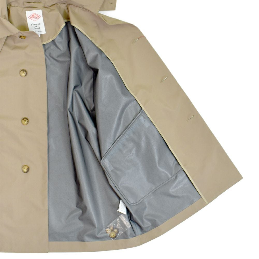 ダントン (DANTON) Women's 3-Layer Cloth Hooded Balmacaan Coat SHORT BALMACAAN COAT ショートコート ライトアウター 防水 防風 DT-A0648TLY