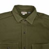 フリーホイーラーズ (FREEWHEELERS) -Gemsa- WORK SHIRT 1930s STYLE WORK SHIRT Original Cotton Hard Twist Kersey KHAKI OLIVE 長袖ワークシャツ メカニックシャツ 2533001