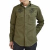フリーホイーラーズ (FREEWHEELERS) 1944 U.S.M.C Marine Scout Bombing SQ932 -TEUFELHUND- Gemsa 1940s MILITARY CUSTOM SHIRT Original Cotton Hard Twist Kersey KHAKI OLIVE 長袖ワークシャツ メカニックシャツ カスタム 2533002