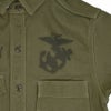 フリーホイーラーズ (FREEWHEELERS) 1944 U.S.M.C Marine Scout Bombing SQ932 -TEUFELHUND- Gemsa 1940s MILITARY CUSTOM SHIRT Original Cotton Hard Twist Kersey KHAKI OLIVE 長袖ワークシャツ メカニックシャツ カスタム 2533002