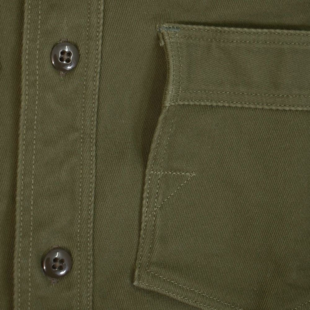 フリーホイーラーズ (FREEWHEELERS) 1944 U.S.M.C Marine Scout Bombing SQ932 -TEUFELHUND- Gemsa 1940s MILITARY CUSTOM SHIRT Original Cotton Hard Twist Kersey KHAKI OLIVE 長袖ワークシャツ メカニックシャツ カスタム 2533002