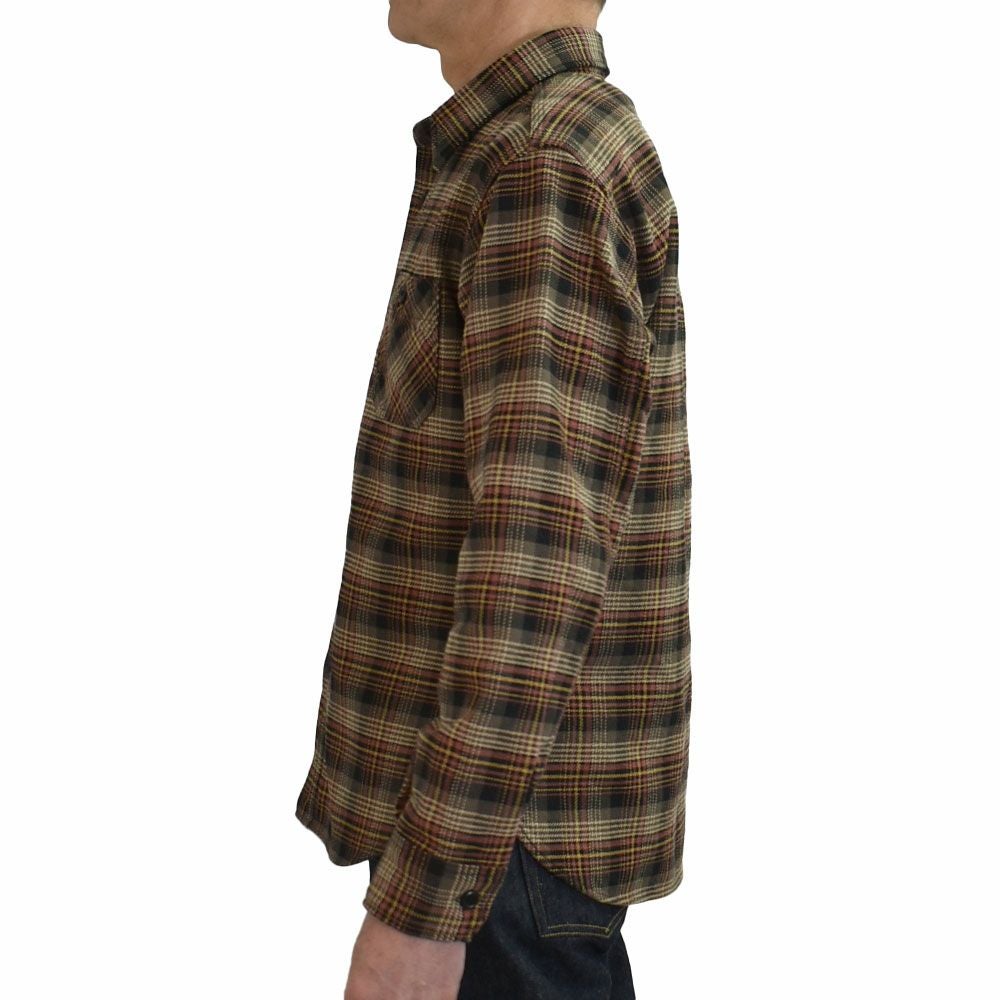 デラックスウエア (DELUXEWARE) MULTCH CHECK NEL 長袖チェックネルシャツ HV-60