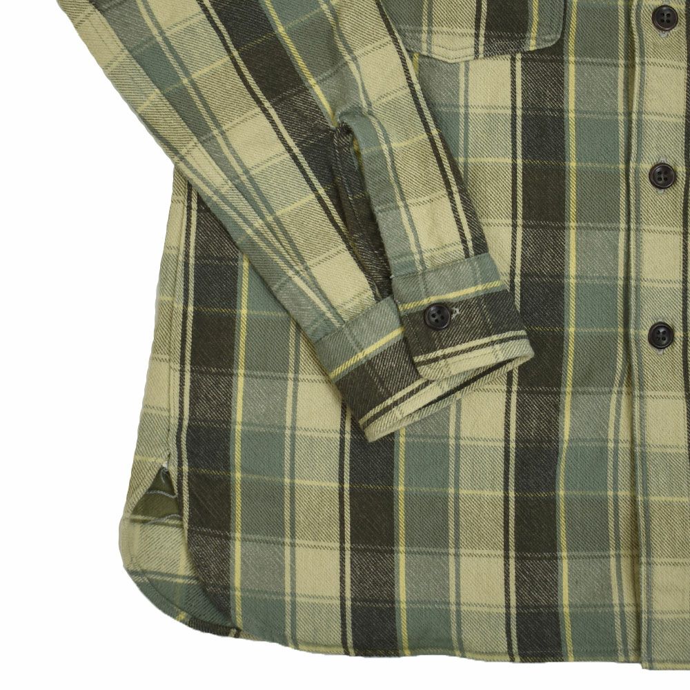 ウエアハウス (WAREHOUSE) Lot 3022 FLANNEL SHIRTS WITH CHINSTRAP H柄 ONE WASH 長袖チェックネルシャツ